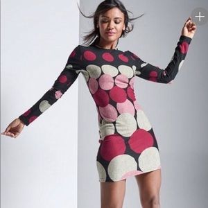 Venus abstract mini dress
